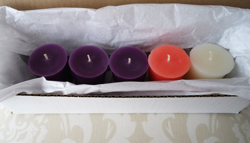 Advent Votives - Set of 5