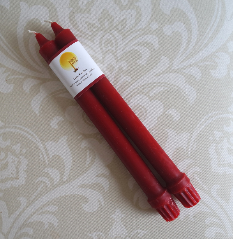 Colonial Taper Pair - 10" - Red