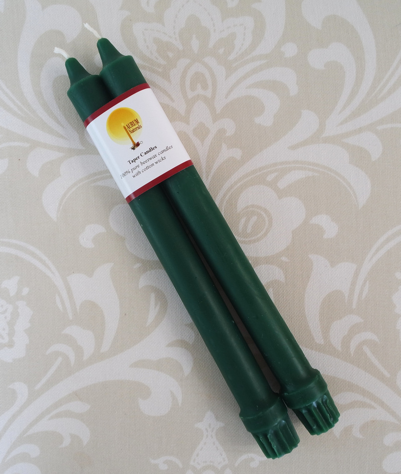 Colonial Taper Pair - 10" - Green