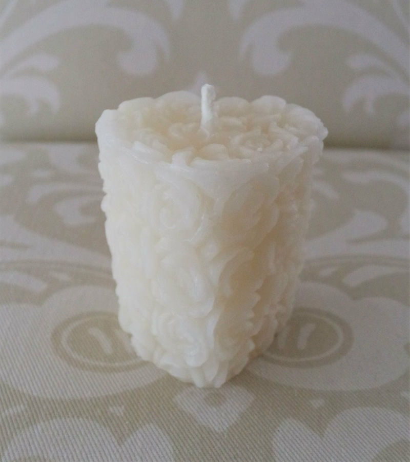 Heart of Roses Votive - White