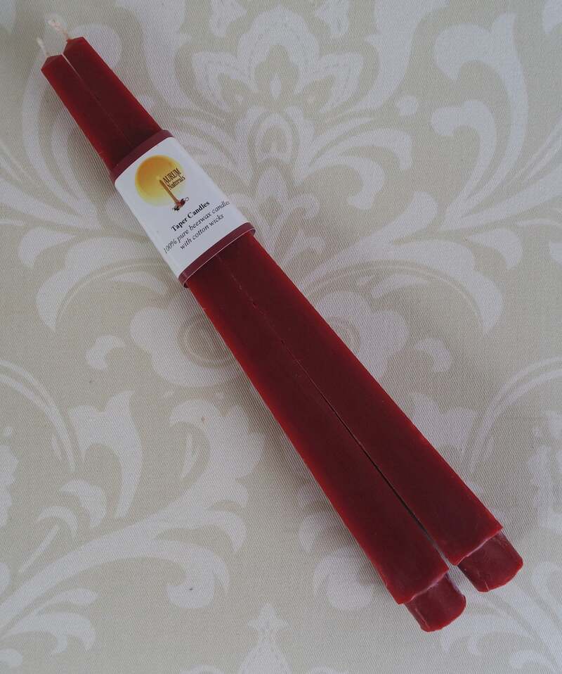 Obelisk (Pyramid) Taper Pair - 10.5" - Red