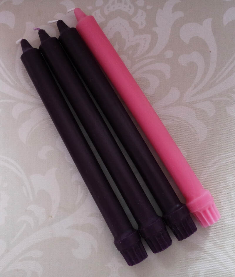 Colonial Advent Tapers - Set of 4