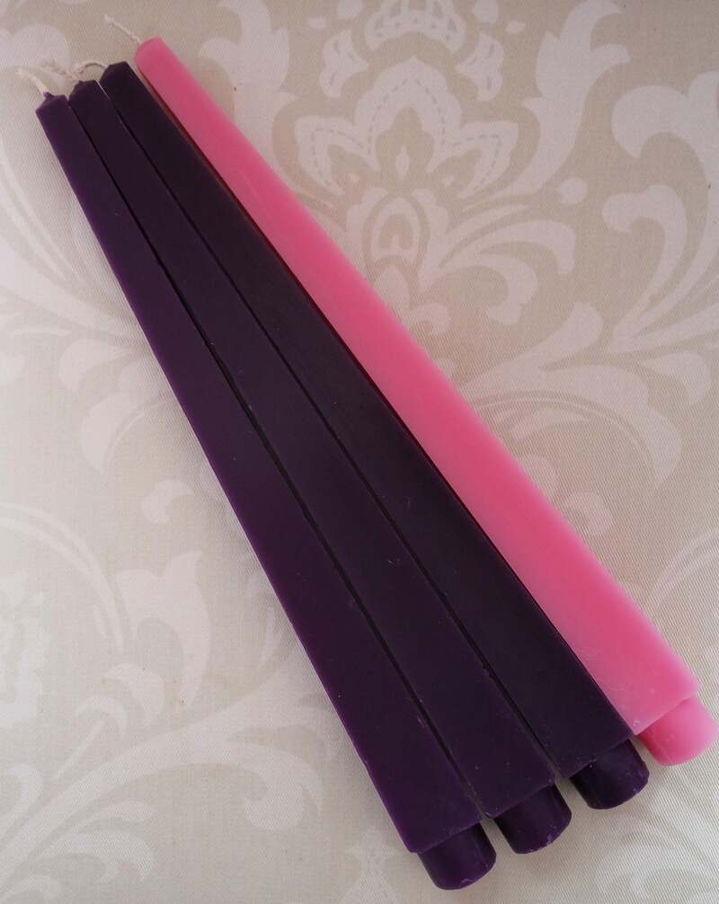Obelisk Advent Tapers - Set of 4