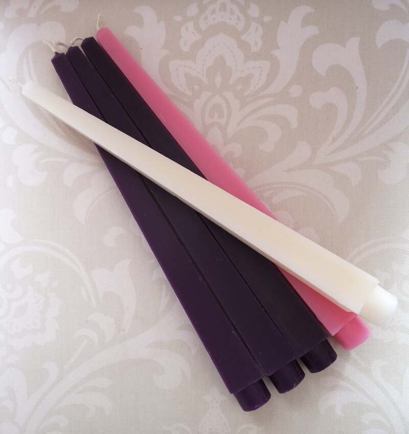 Obelisk Advent Tapers - Set of 5
